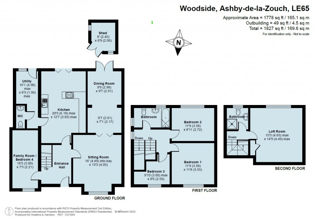 Floorplans For Woodside, Ashby-De-La-Zouch, LE65
