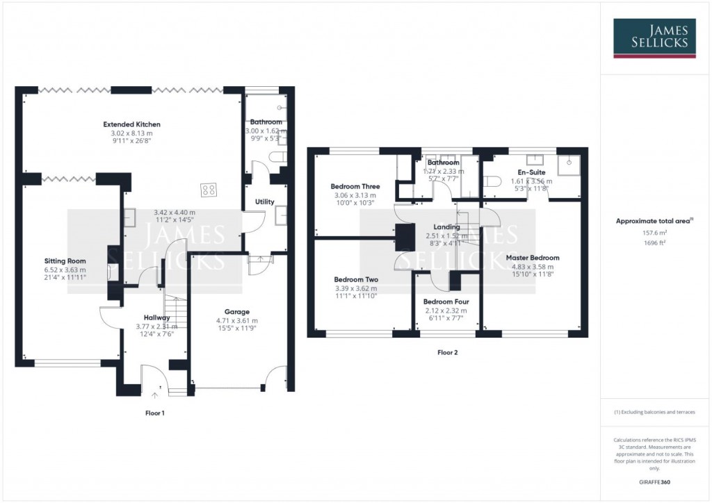 Floorplans For Church Lane, Thrussington, Leicestershire