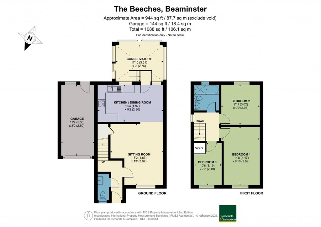 Floorplans For The Beeches, Beaminster, Dorset