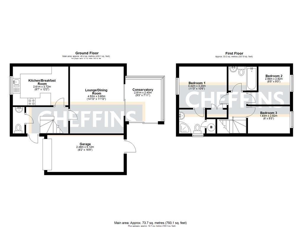 Floorplans For Morton Close, Ely