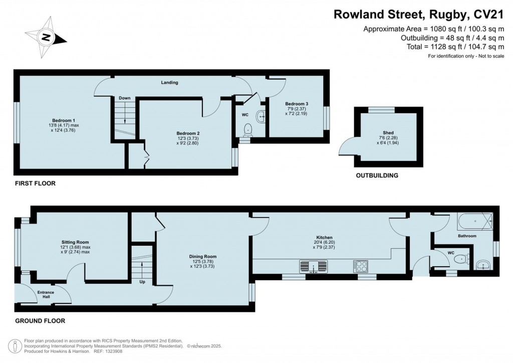 Floorplans For Rowland Street, Rugby, CV21