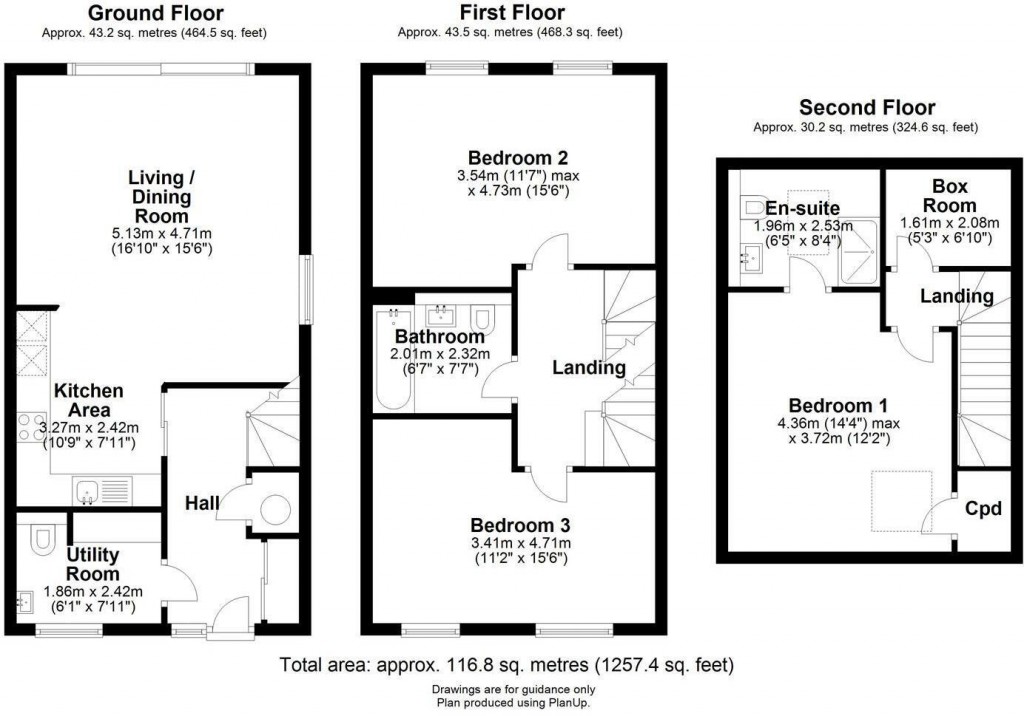 Floorplans For Heath Road, Swaffham Bulbeck