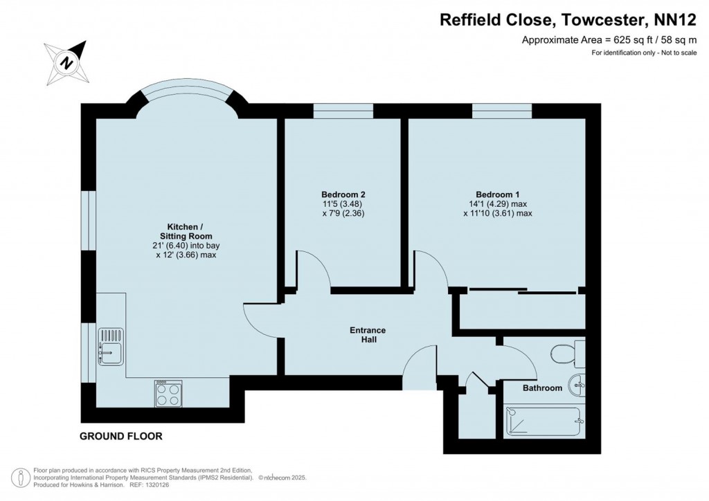 Floorplans For Reffield Close, Towcester, NN12
