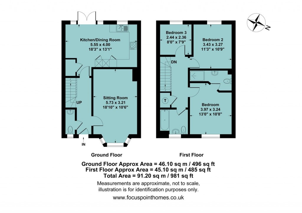 Floorplans For Bourton Road, Banbury
