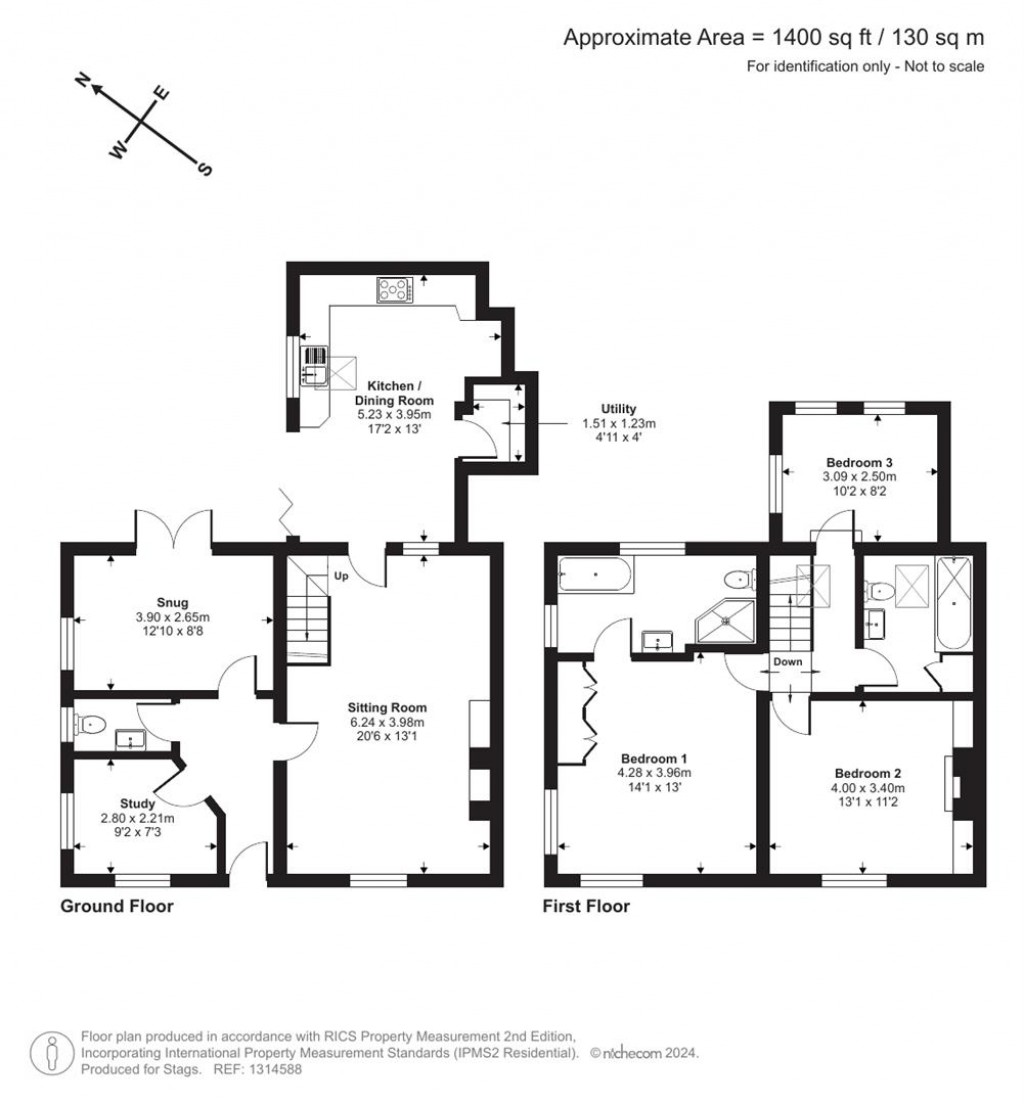 Floorplans For Church Road, Whimple, Exeter