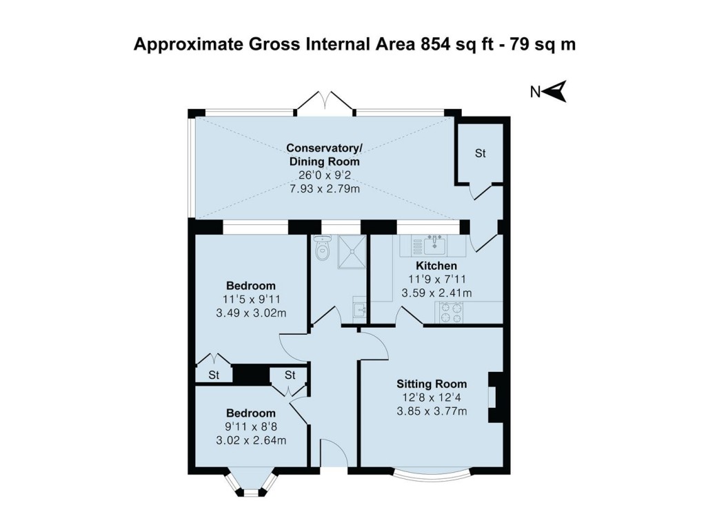 Floorplans For Round Close, Welton, Daventry, NN11