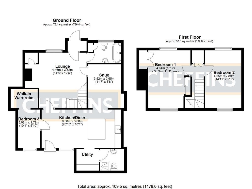 Floorplans For East Fen Common, Soham, Ely