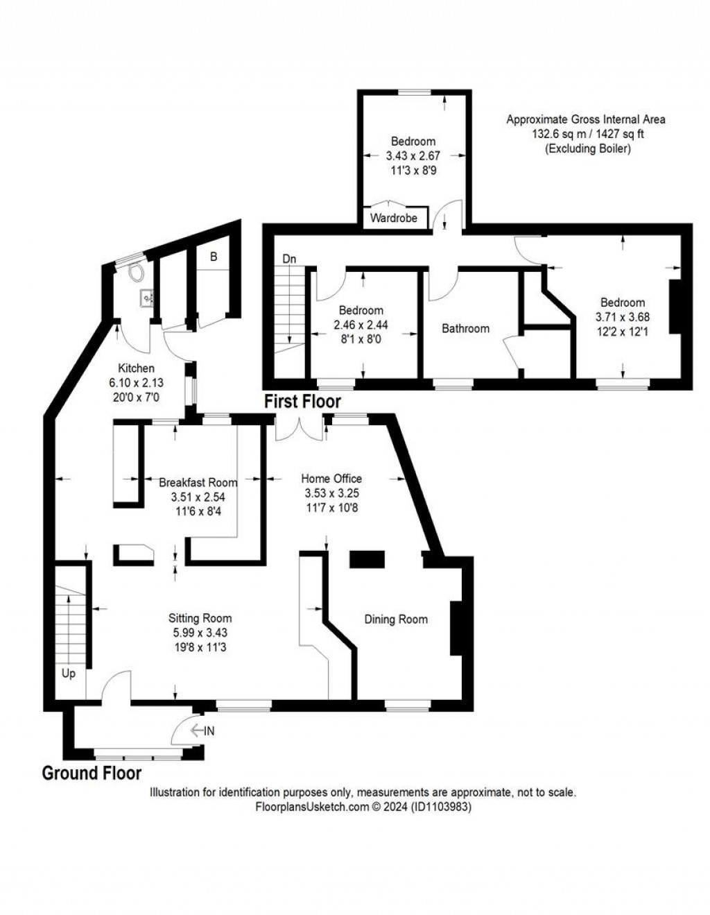 Floorplans For High Bickington, Umberleigh