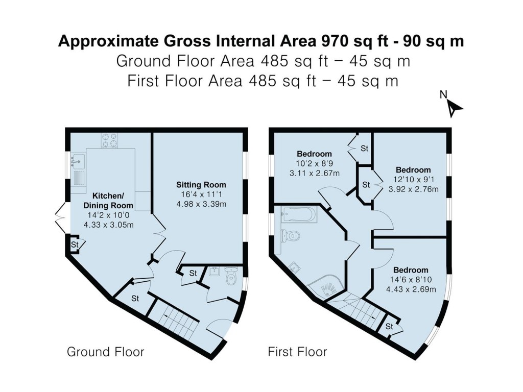 Floorplans For Chantry Lane, Towcester, NN12