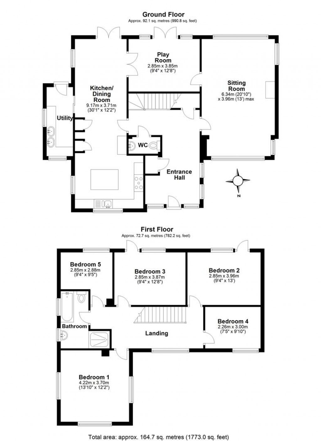 Floorplans For Oxlea Close, Torquay