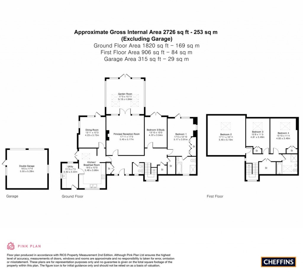 Floorplans For Cambridge Road, Great Shelford, Cambridge