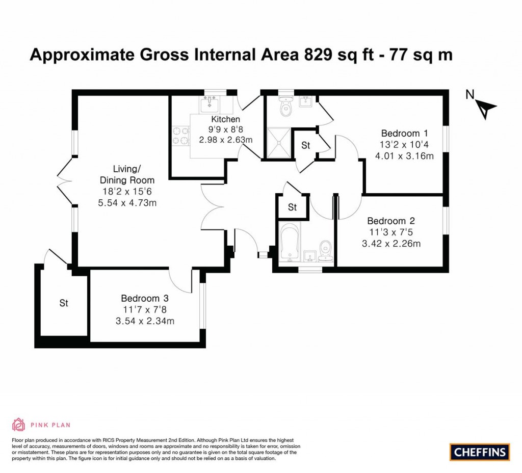 Floorplans For Bartons Close, Balsham, Cambridge