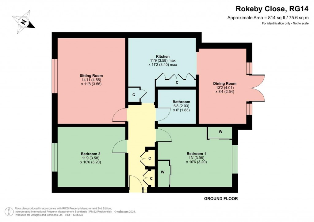 Floorplans For Rokeby Close, Newbury, Berkshire, RG14