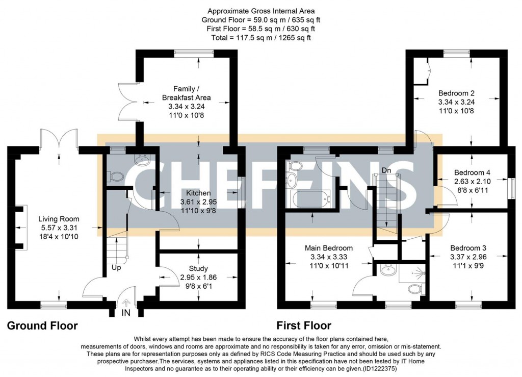 Floorplans For Tayberry Close, Ely