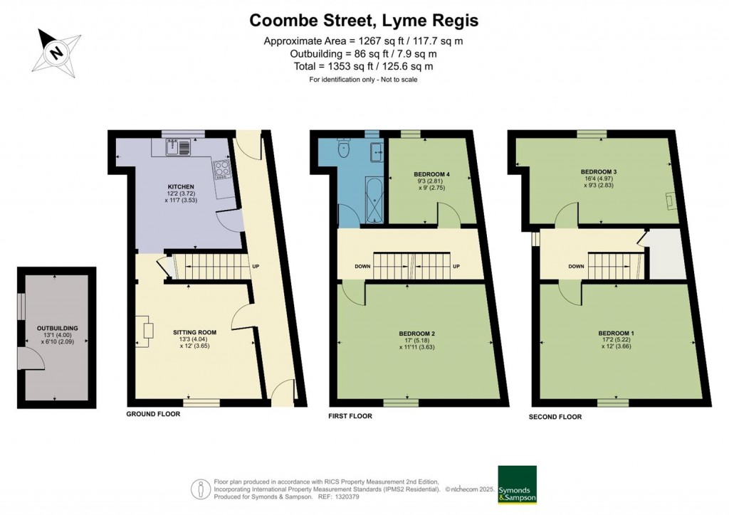 Floorplans For Coombe Street, Lyme Regis, Dorset