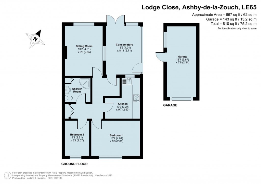 Floorplans For Lodge Close, Ashby-De-La-Zouch, LE65