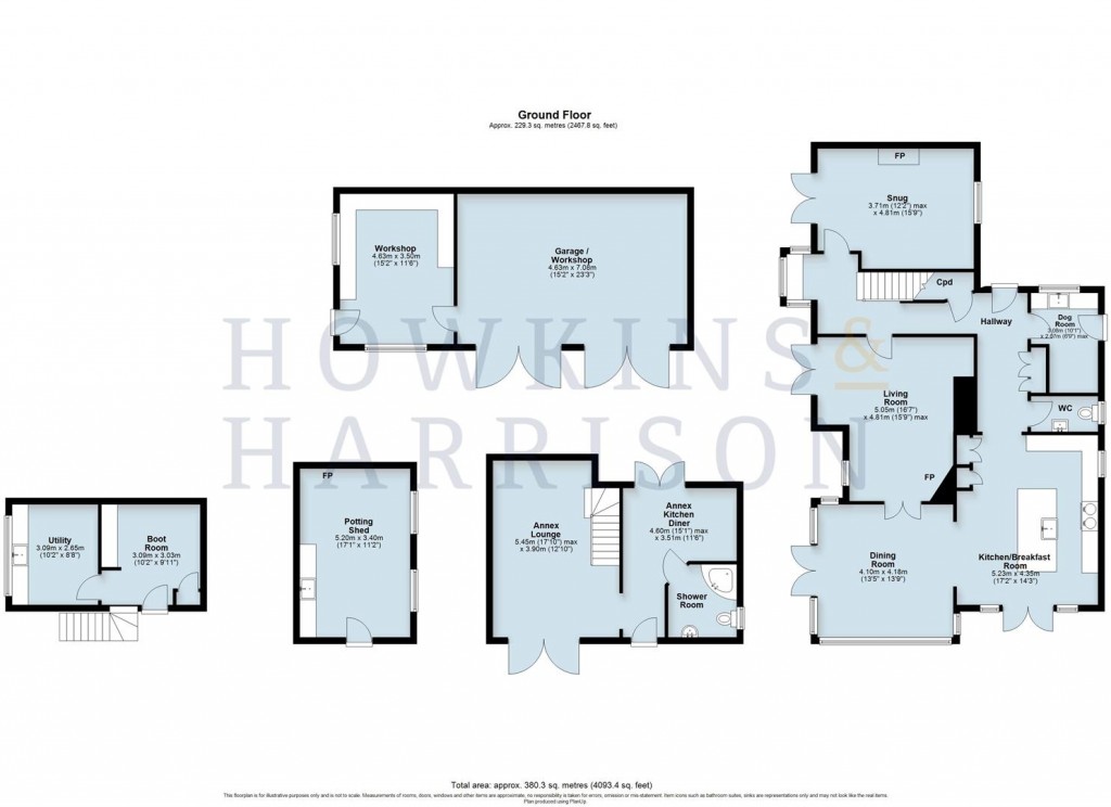 Floorplans For Nottingham Road, Lount, LE65