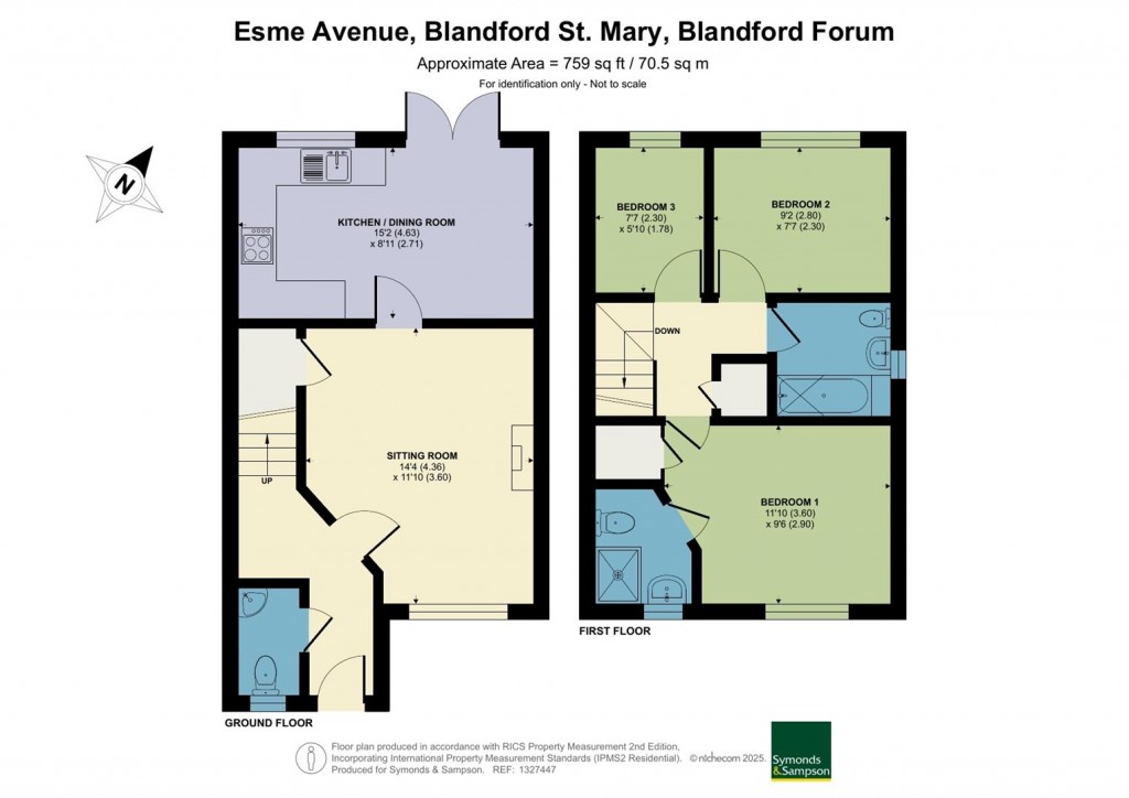 Floorplans For Esme Avenue, Blandford St. Mary, Blandford Forum