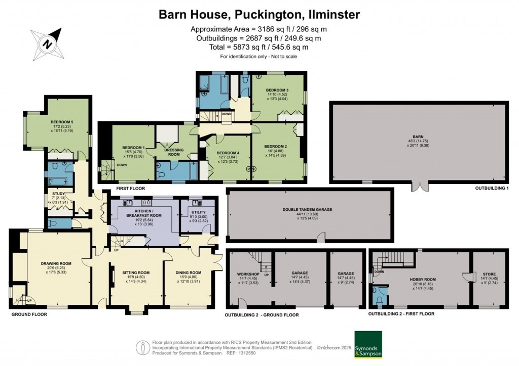 Floorplans For Puckington, Ilminster