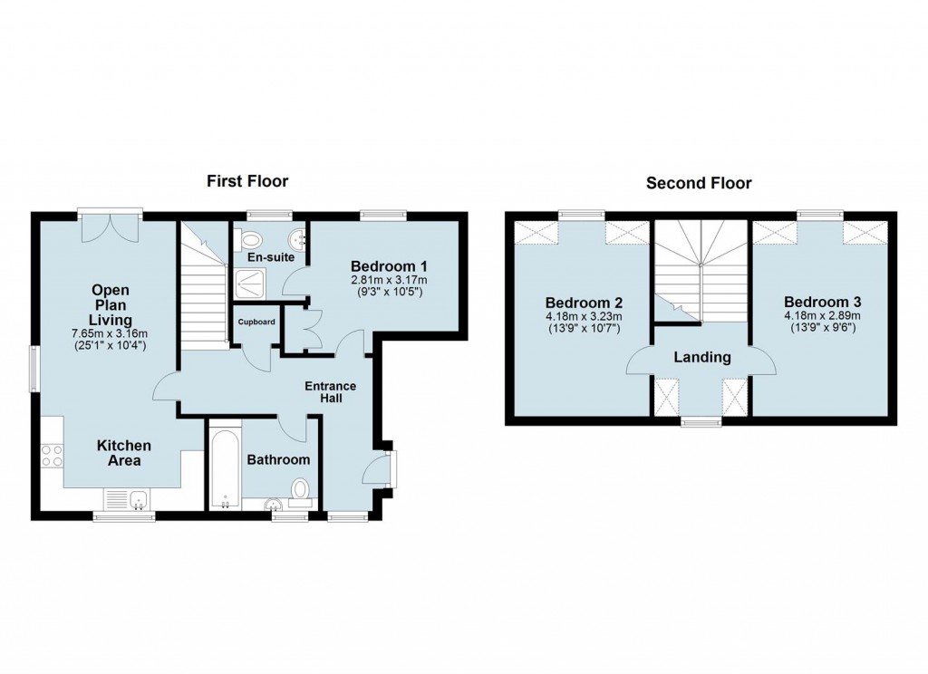 Floorplans For Milburn Drive, Northampton