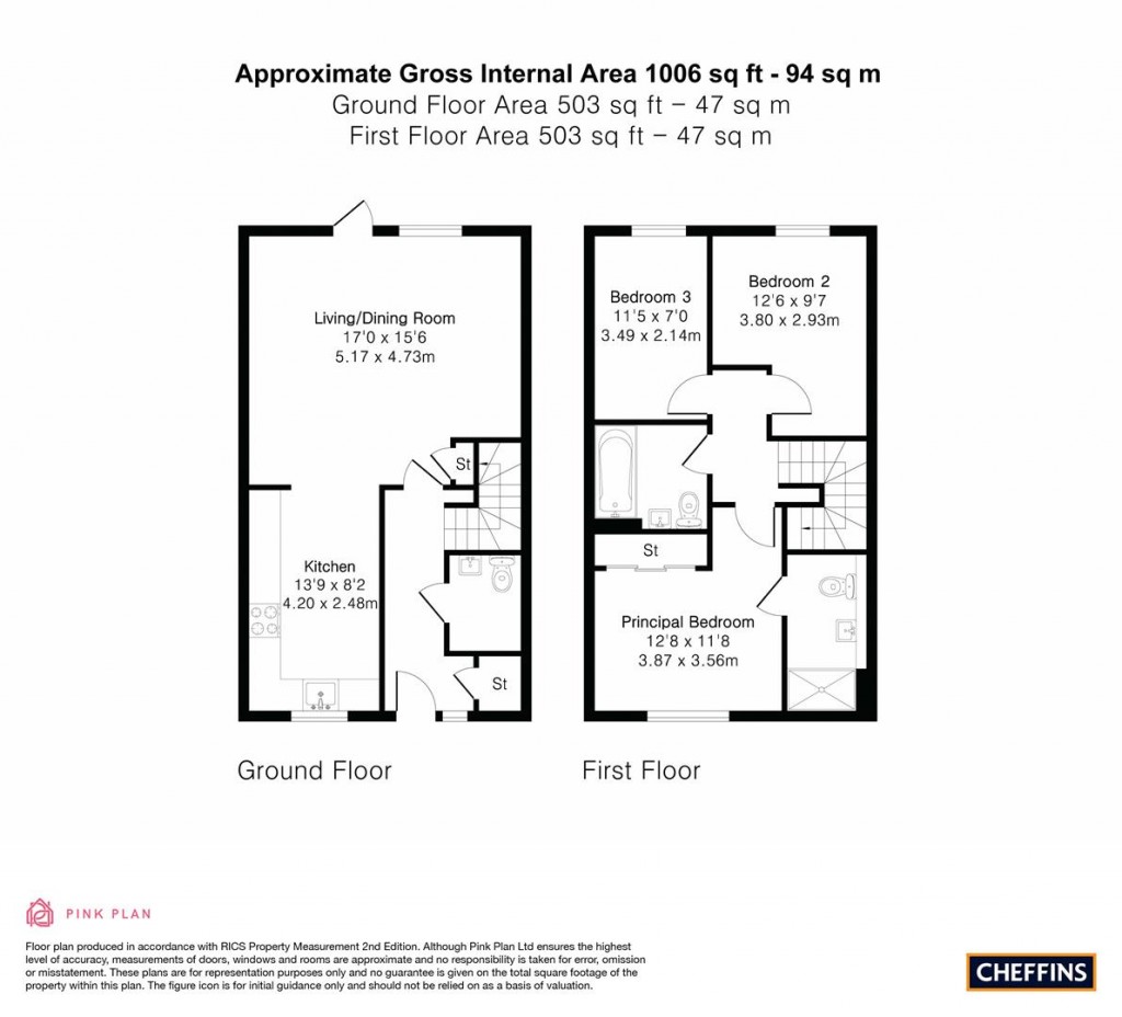 Floorplans For Leah Manning Close, Cambridge