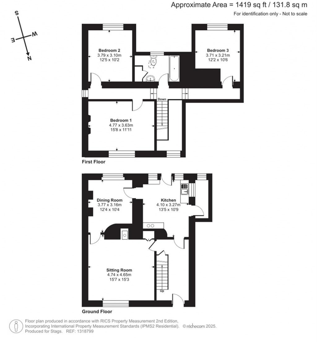 Floorplans For Coombefishacre, Newton Abbot