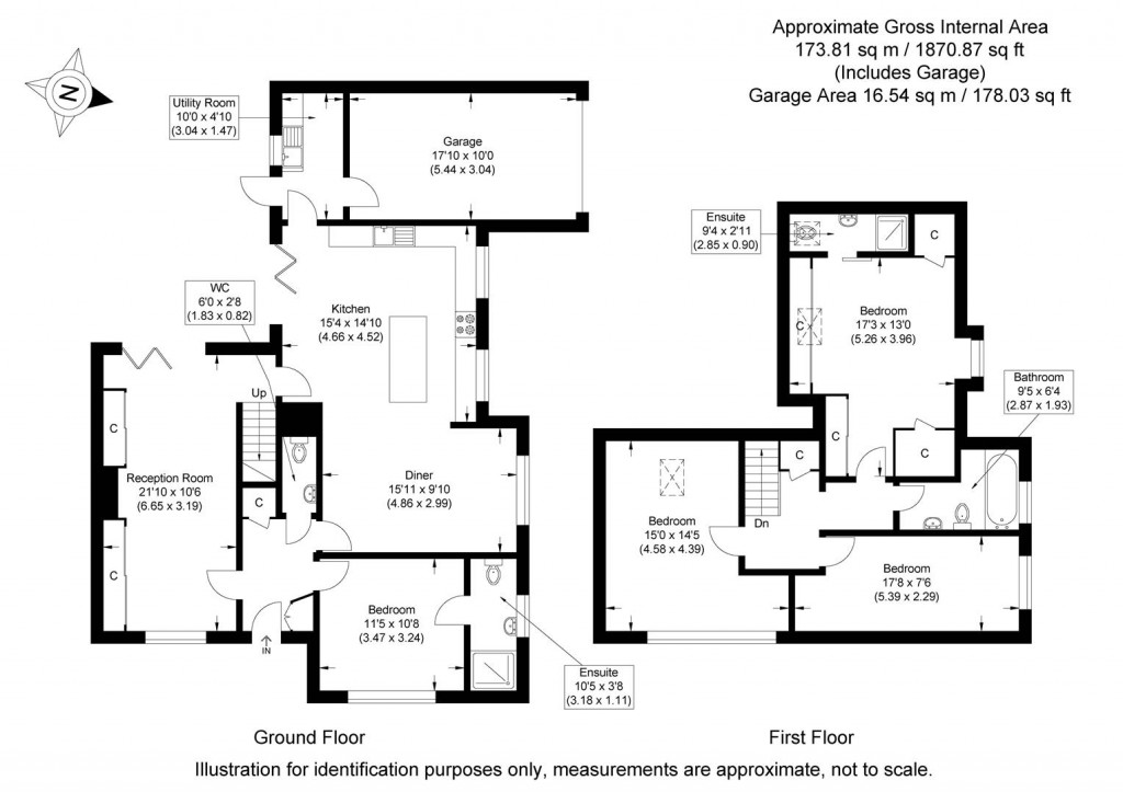 Floorplans For Loompits Way, Saffron Walden