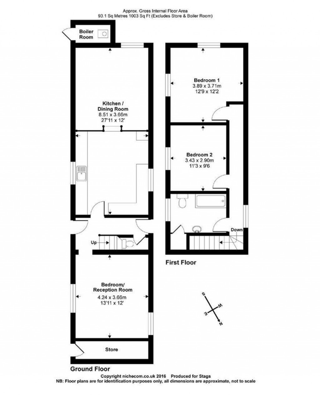 Floorplans For Colestocks Barns, Colestocks, Honiton