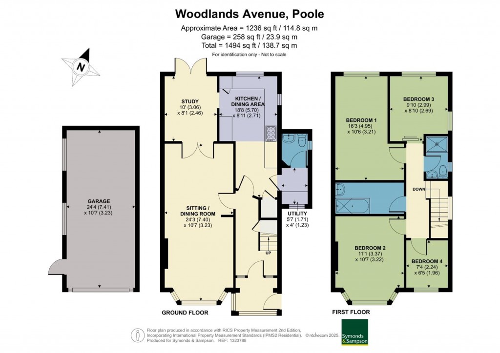 Floorplans For Woodlands Avenue, Poole