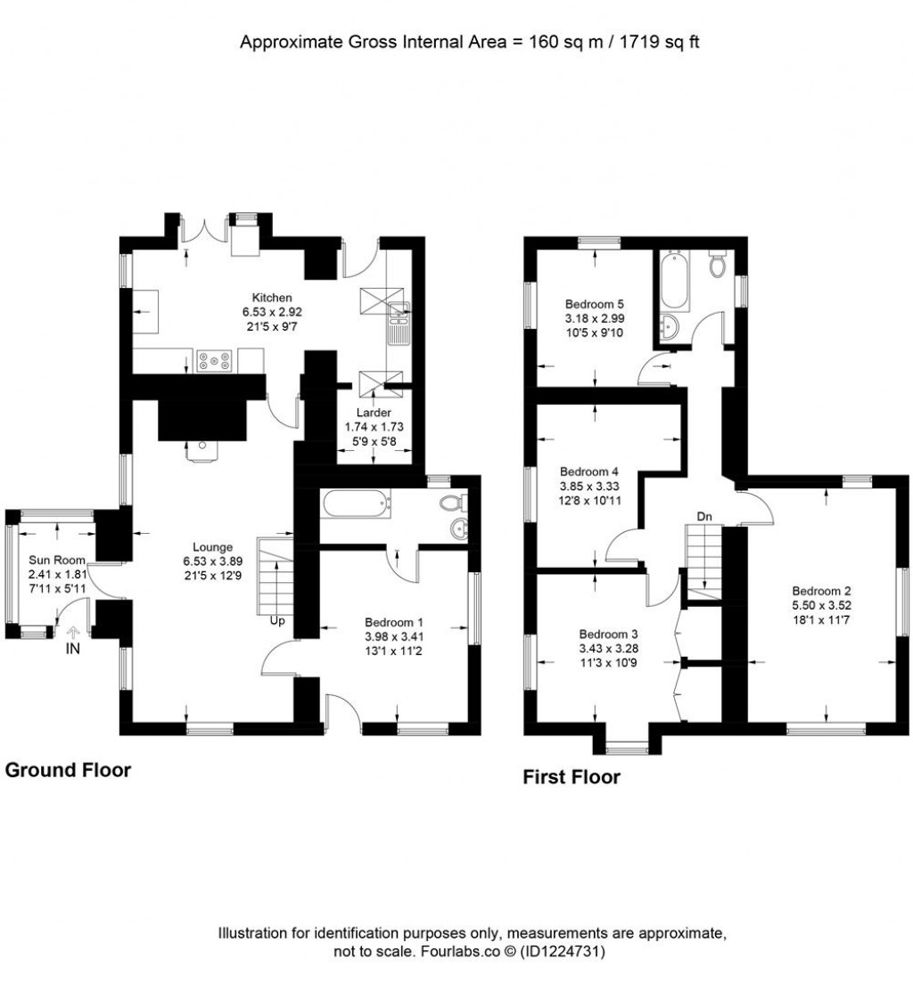 Floorplans For Trythall, Newmill, Penzance