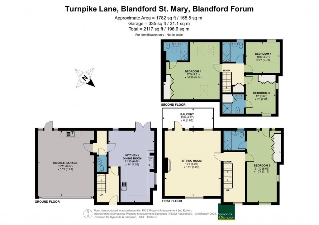 Floorplans For Turnpike Lane, Blandford St. Mary, Blandford Forum