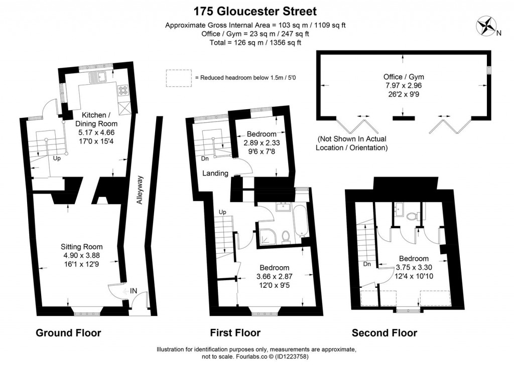 Floorplans For Gloucester Street, Cirencester