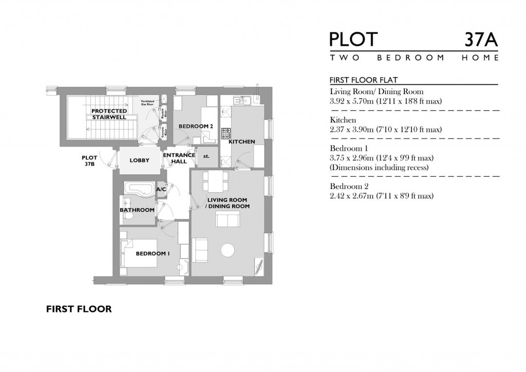 Floorplans For Great Cranford Street, Poundbury, Dorchester