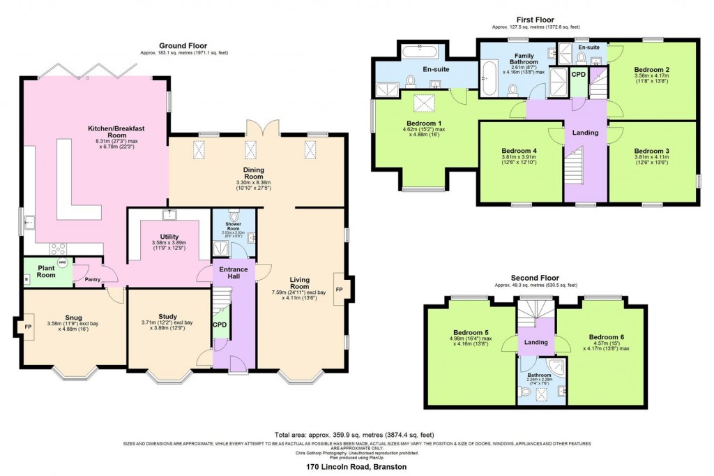 Floorplans For Lincoln Road, Branston, Lincoln