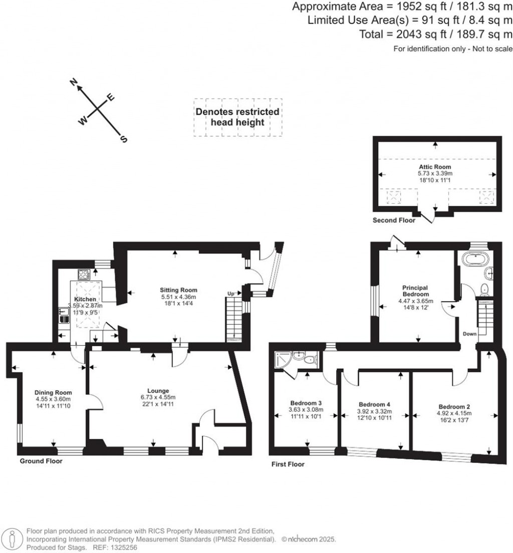 Floorplans For High Street, Halberton, Tiverton