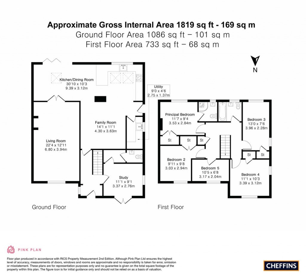 Floorplans For High Street, Babraham
