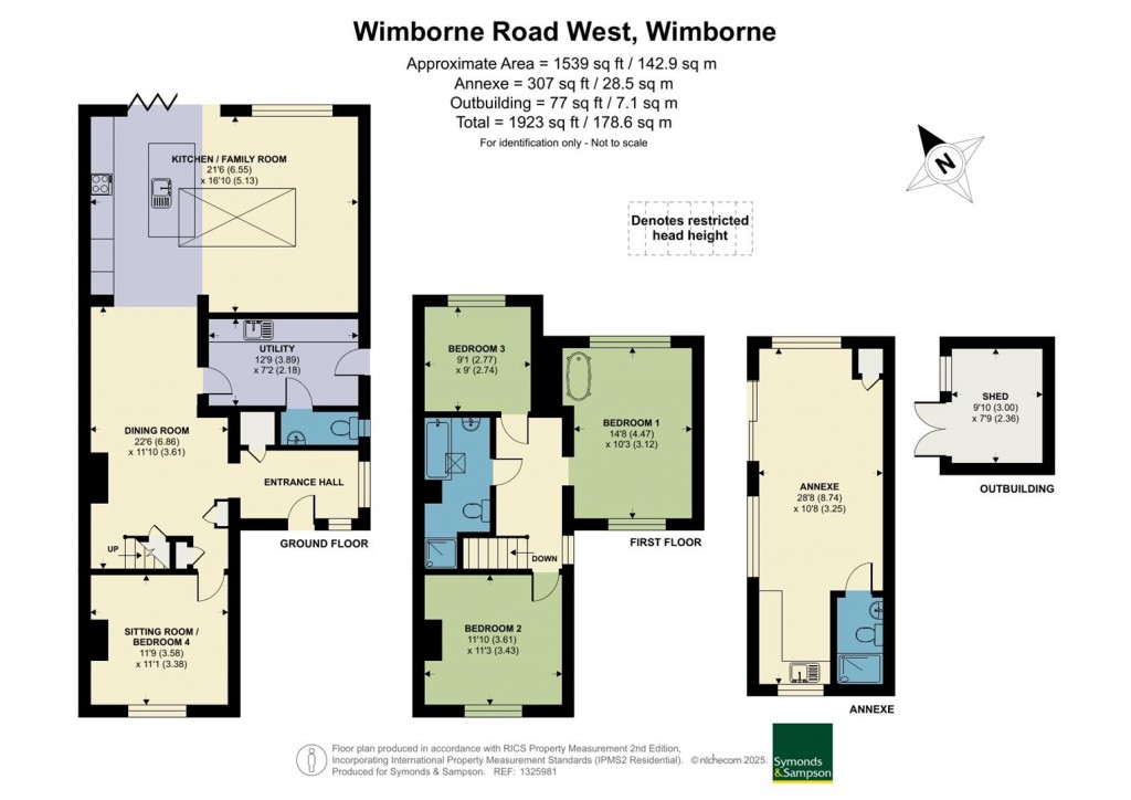 Floorplans For Wimborne Road West, Wimborne