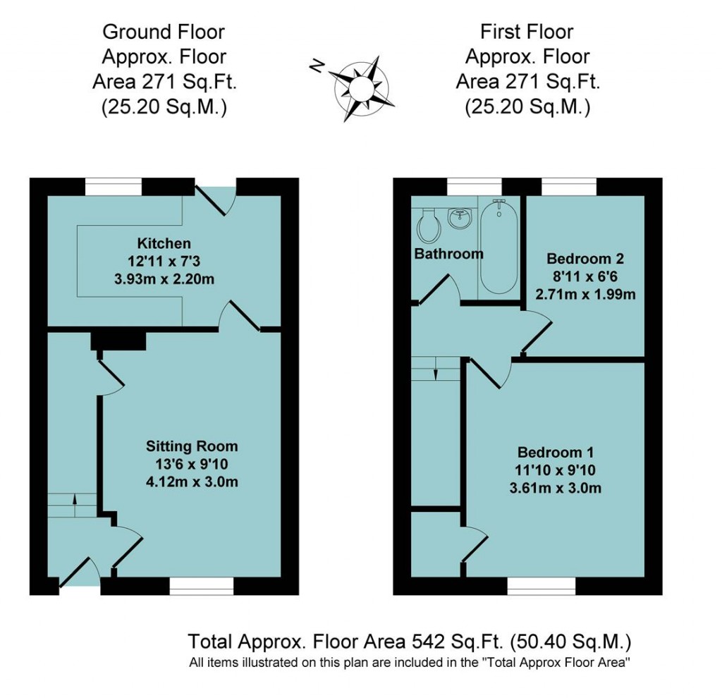 Floorplans For Hillside Close, Banbury