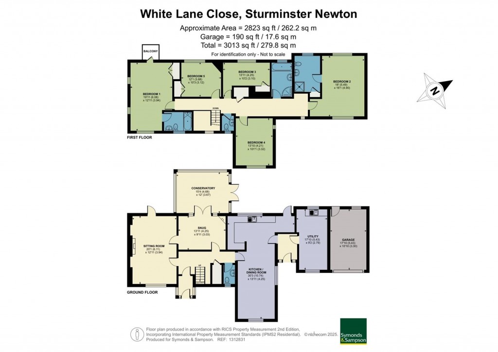 Floorplans For White Lane Close, Sturminster Newton