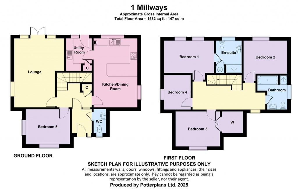 Floorplans For Freshwater, Isle of Wight