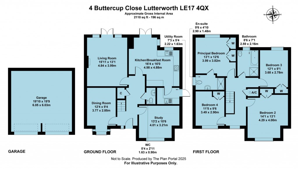 Floorplans For Buttercup Close, Lutterworth, LE17
