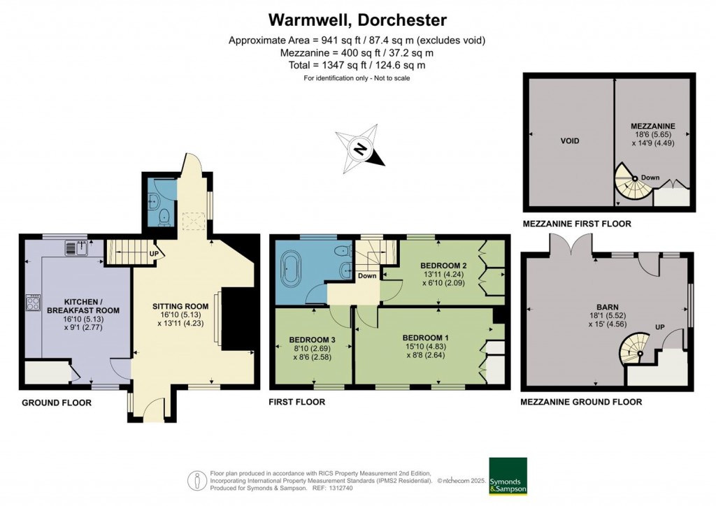 Floorplans For Warmwell, Dorchester, Dorset