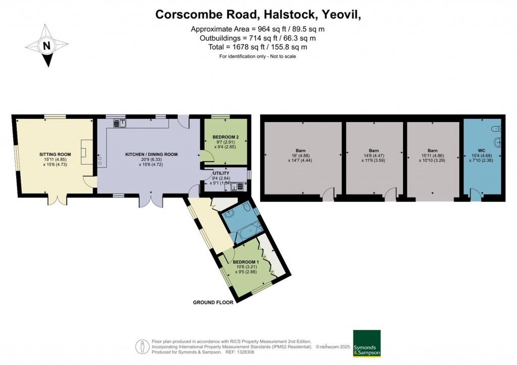 Floorplans For Corscombe Road, Halstock