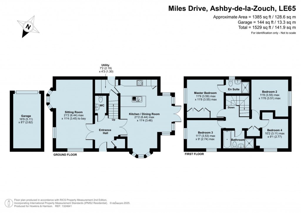 Floorplans For Miles Drive, Ashby-De-La-Zouch, LE65