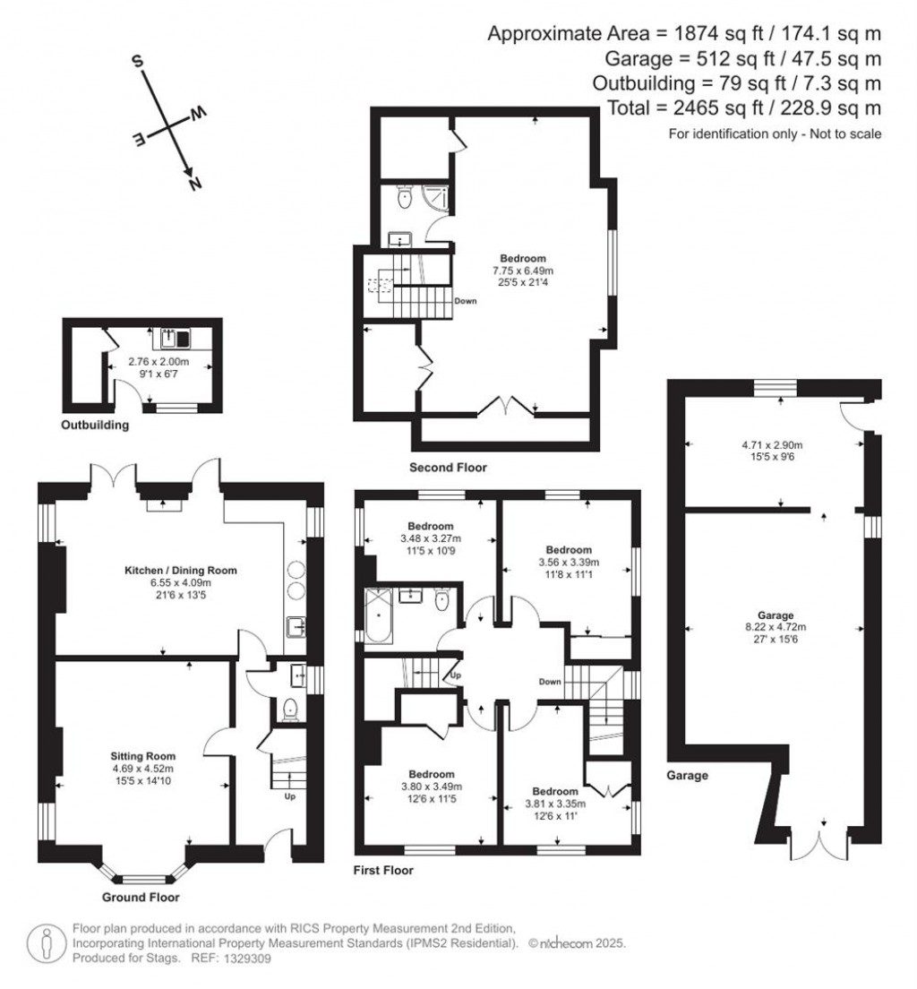Floorplans For Fore Street, Polruan, Fowey
