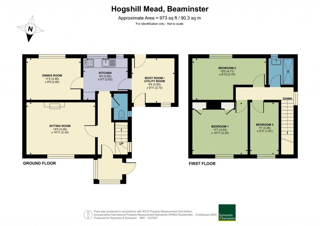 Floorplans For Hogshill Mead, Beaminster