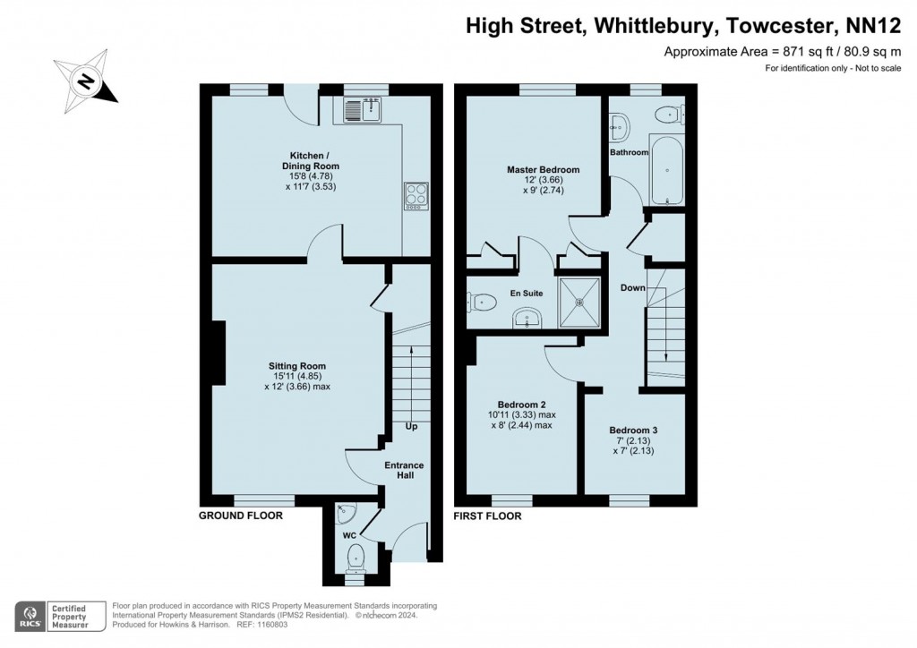 Floorplans For High Street, Whittlebury, NN12