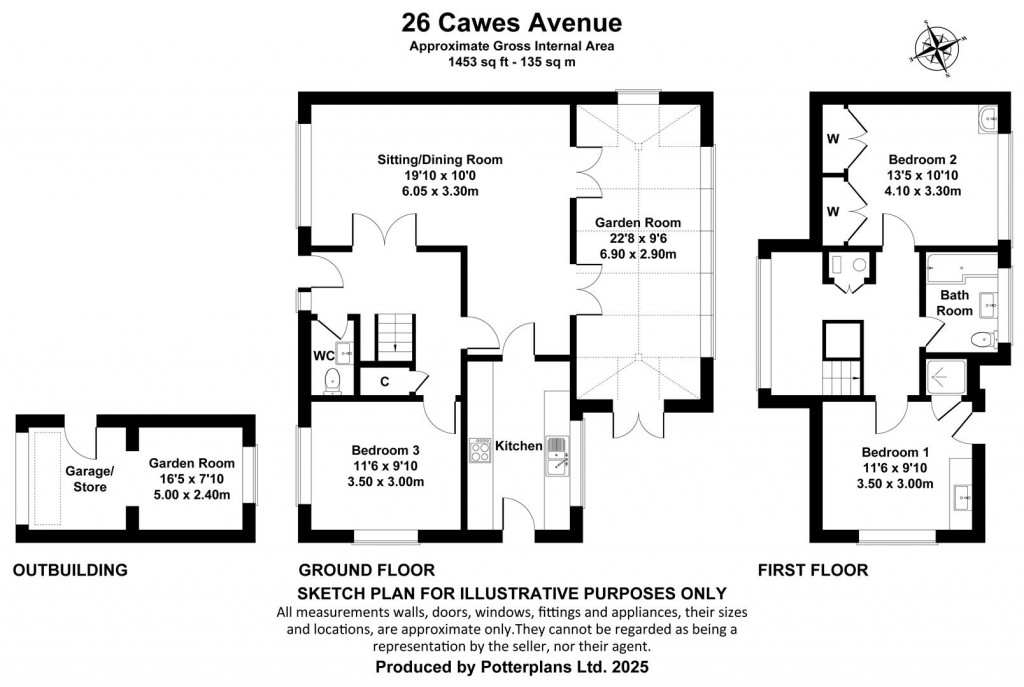 Floorplans For Seaview, Isle of Wight