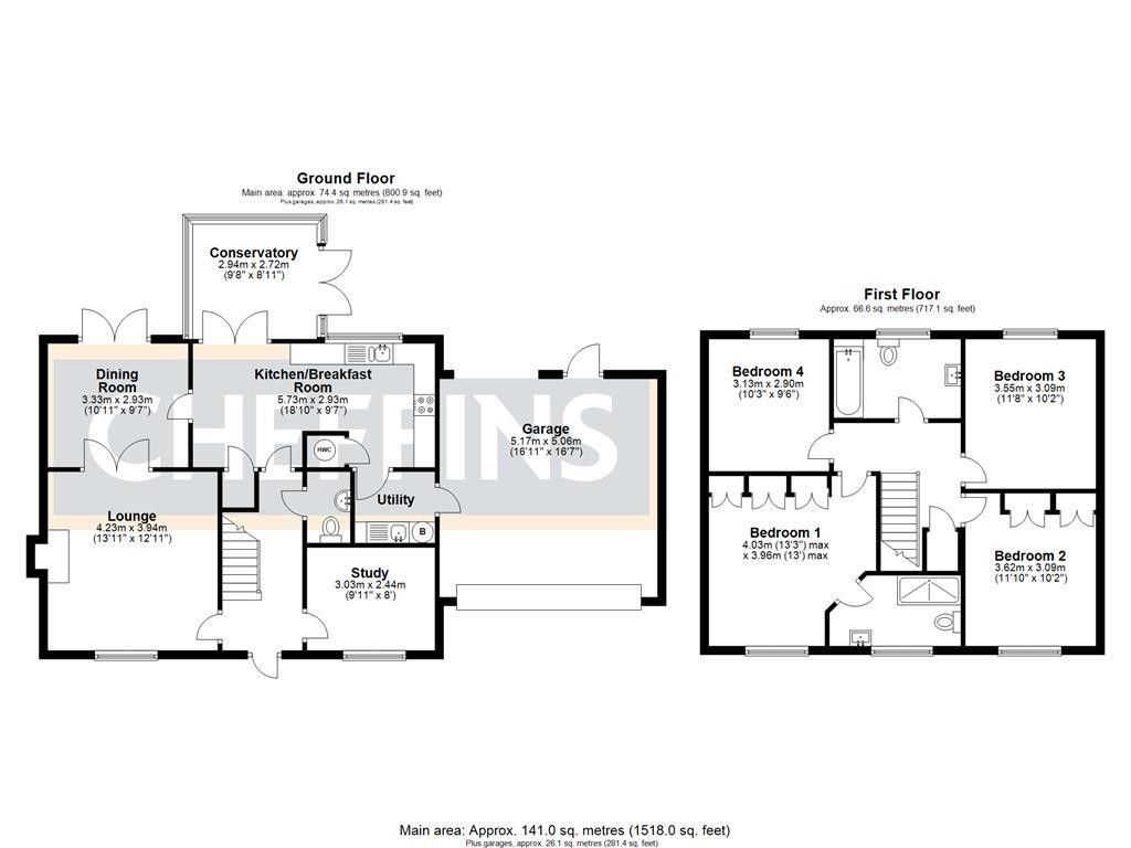 Floorplans For Alexander Chase, Ely