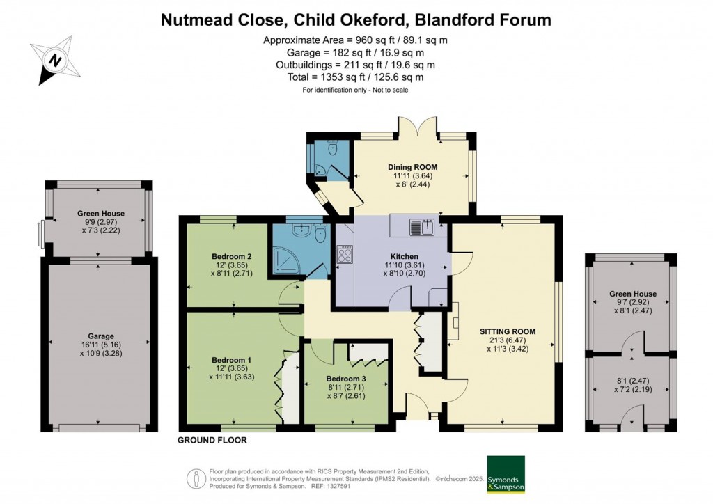 Floorplans For Nutmead Close, Child Okeford, Blandford Forum